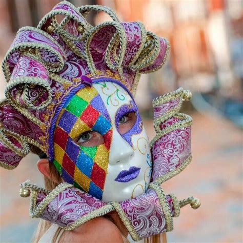 Multi Colored Venetian Carniv Masks Venetianmask Carnival