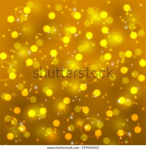 Golden Bokeh Background Lights Stock Vector Royalty Free 159060662