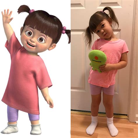 Boo Monsters Inc Costume Halloween Quick And Easy Monster Inc