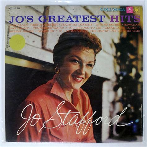 【やや傷や汚れあり】米 Original Jo Stafford Jos Greatest Hits Columbia Cl1228 Lpの