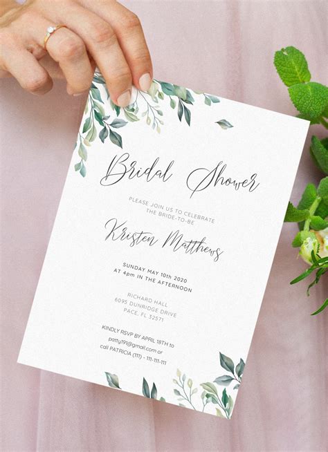 Printable Bridal Shower Invitations