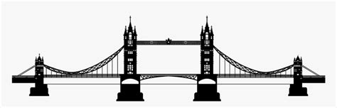 Tower Bridge Clipart - London Tower Bridge Silhouette, HD Png Download ...