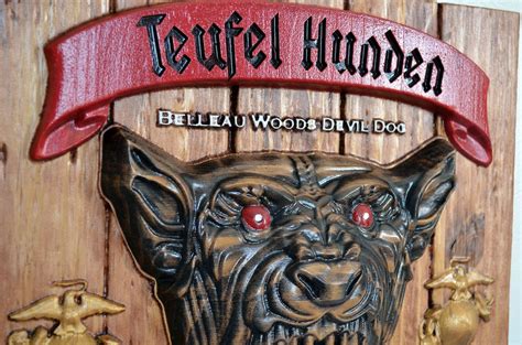 Us Marine Corps Devil Dog Usmc 3d Wood Carving Teufel Hunden Etsy