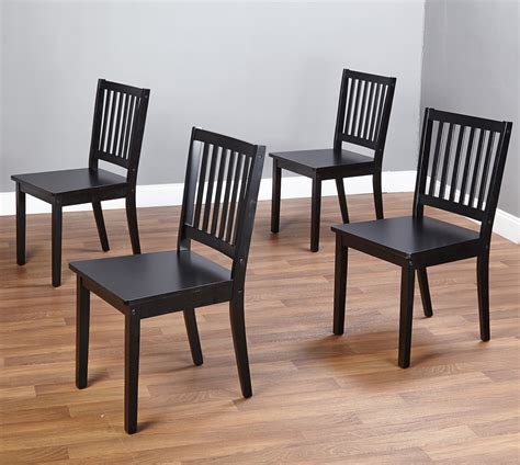 Shaker Dining Chairs Set Of 4 Black