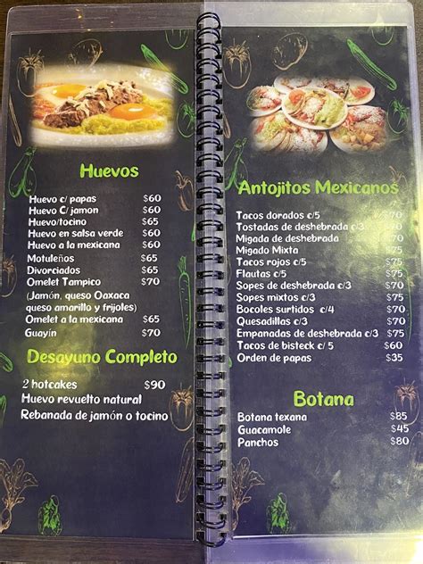 Carta De Los Jaibos De Tampico Tortas De La Barda Matamoros