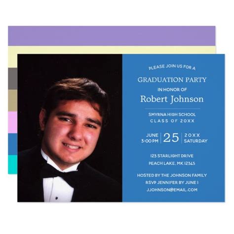 Create Your Own Invitation Zazzle Photo Graduation Invitations