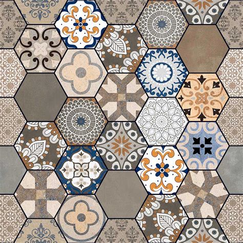 Johnson Tiles Hexagon Decor Floor And Wall Tile With Matt Finish