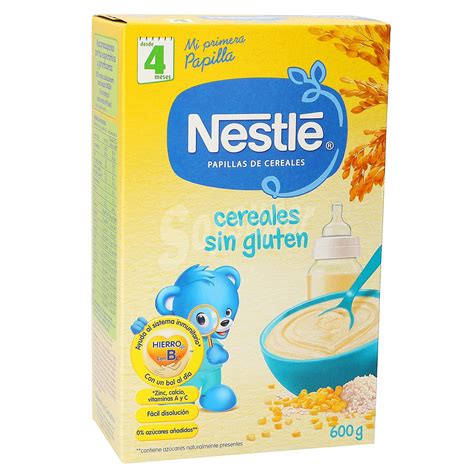 Nestlé Papilla de multicereales sin gluten a partir de 4 meses Caja 600 g