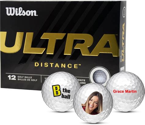 Wilson Ultra 500 Custom Personalized Golf Balls Set Of 12