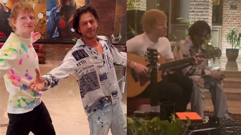 Ed Sheeran Performs For Shah Rukh Khan Internet Calls It ‘perfect Watch Video Bollywood