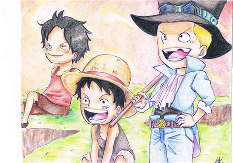 Ace, Luffy, Sabo! sweet childhood :) by Babu-2 on DeviantArt