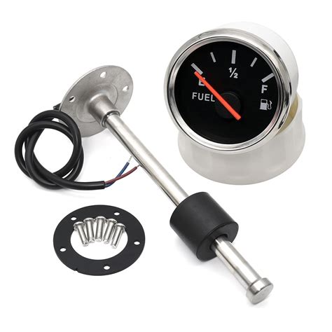 52mm Fuel Level Gauge With Fuel Liquid Tank Level Indicator 150 200 250 300mm Fuel Level 0