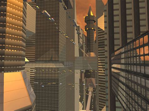 Futuristic City 3D Wallpaper/Screensaver - mistercrack