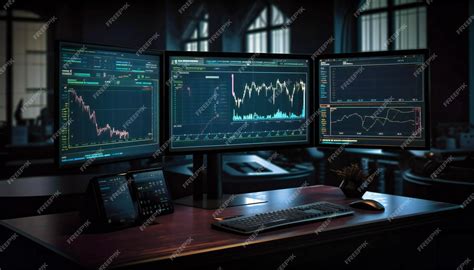 Premium AI Image | this is a picture of a trading monitor with currency ...