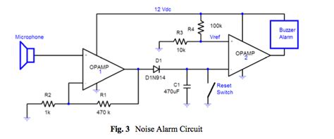 Solved Fig 3 shows a noise intensity sensor circuit. A | Chegg.com