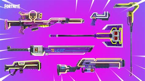 All Of The Neon Weapons In Fortnite Review And Gameplay Youtube