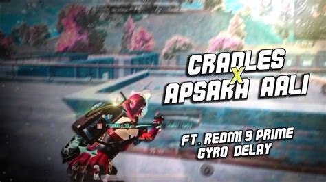 Apsara Aali X Cradles🖤 60 Fps Bgmi Montage 🔥 Redmi 9 Prime Bgmi