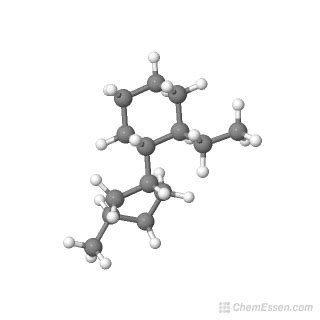 1 Ethyl 2 3 Methylcyclopentyl Cyclohexane Structure C14H26 Over