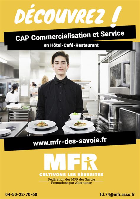 CAP Commercialisation et service en Hôtel Café Restaurant formation