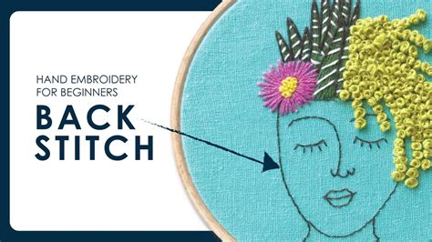 Hand Embroidery Stitch Tutorial Back Stitch Youtube