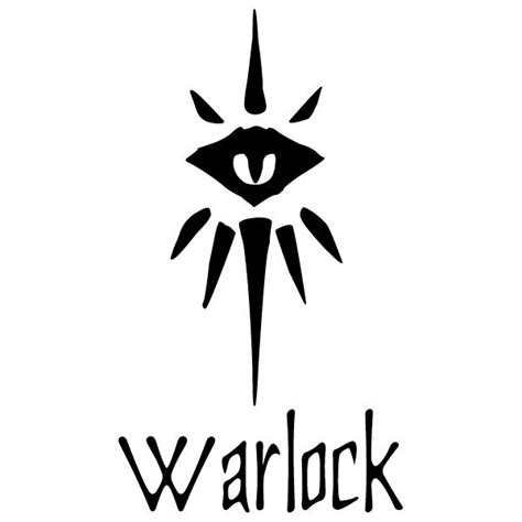 Warlock Symbol In 2024 Symbols Dungeons And Dragons Cricut Design