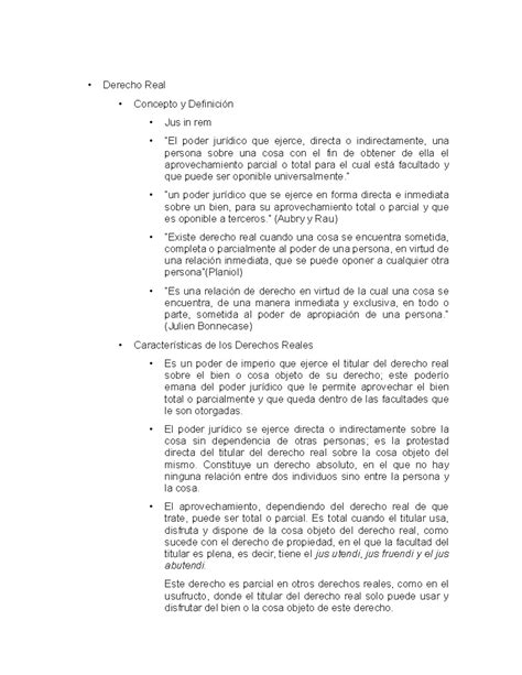 Actividad 3 Concepto De Derecho Real Y Sus Características Así Como