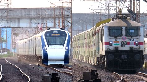 130 Kmph Trains From Chennai Arakkonam Line With Track Sounds Vande