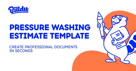 Pressure Washing Estimate Template Free Editable Billdu