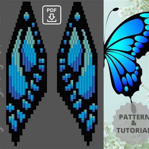 Butterfly Fringe Earrings Pattern Etsy