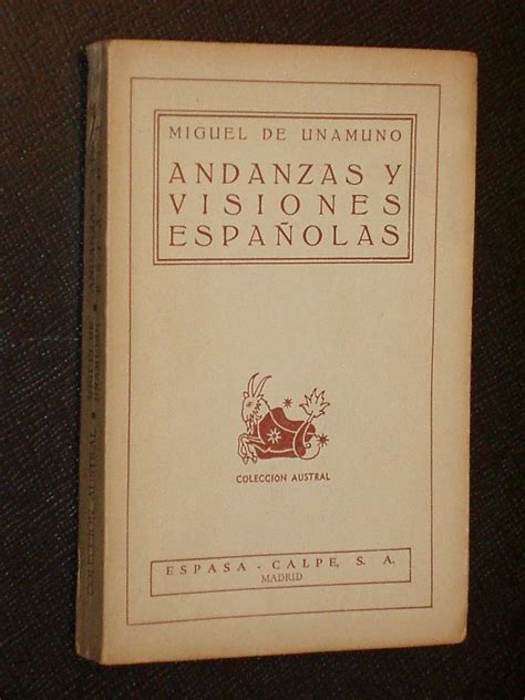 Andanzas Y Visiones Espa Olas Miguel De Unamuno Amazon Es Libros