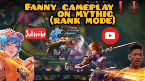 FANNY GAMEPLAY RANK MODE USING FANNY On MYTHIC RANK SHOW WHAT