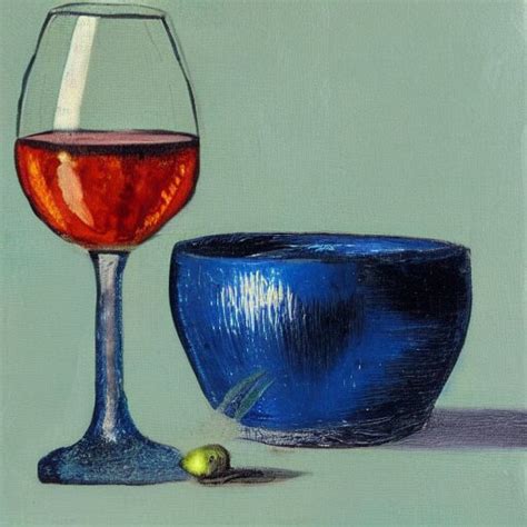 Lexica Classic Still Life Painting Of A Wine Glass And Pot