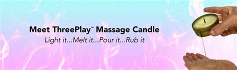 Threeplay™ Massage Candle Mood Setting Massage Oil Moisturizing