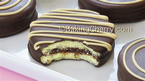 Chocolate Covered Sandwich Cookies With Chocolate Truffle Filling Recipe Baking Cherry