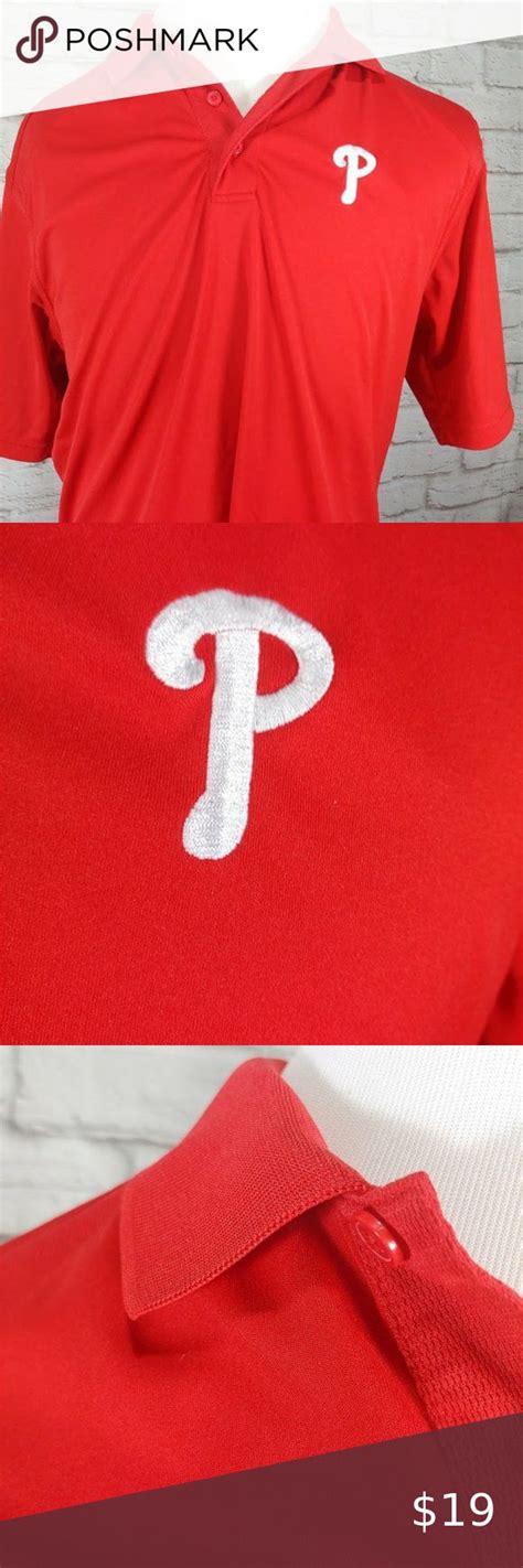 Philadelphia Phillies Baseball Majestic Polo Shirt Majestic Shirts