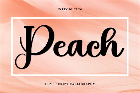 Peach Font By Freshtypeink · Creative Fabrica