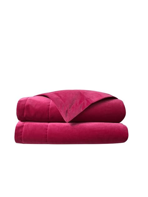 Velvet Duvet Cover In Hot Pink Etsy