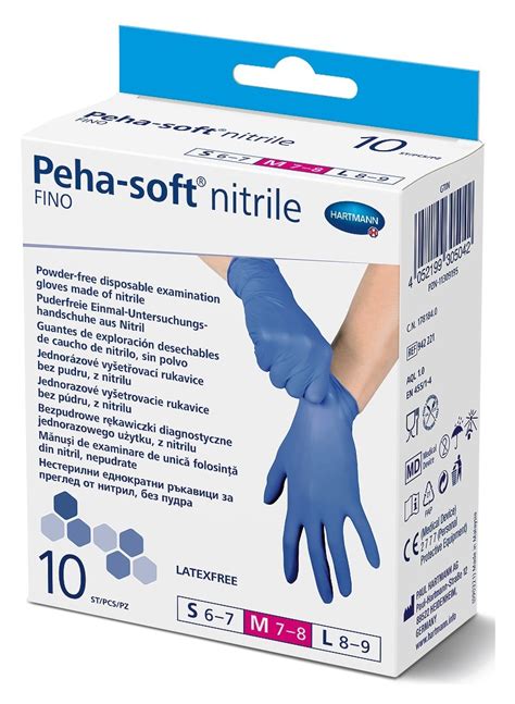 Diagnostyczne rękawice nitrylowe Peha-soft nitrile fino | sklep ...
