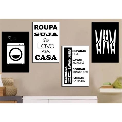 Quadro Decorativo Pe As X Ou X Roupa Suja Se Lava Em Casa