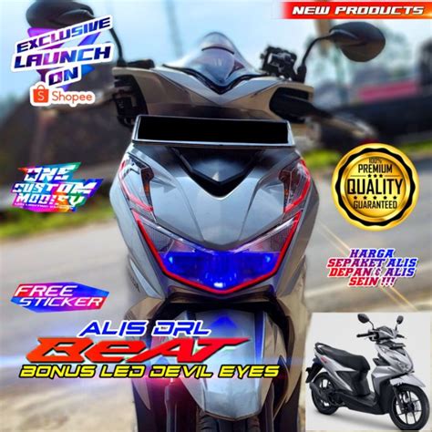 Jual SEPAKET LAMPU ALIS LED DRL NEW BEAT DELUXE 2020 2021 2022 2023