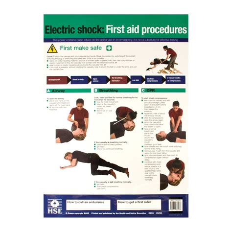 Electric Shock Procedures Poster Hse Hseesp Baymed