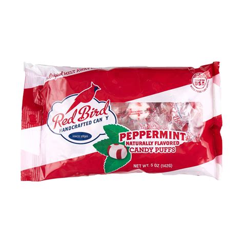 Red Bird Soft Candy Peppermint Puffs