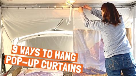 HOW TO Hang Pop Up Camper Curtains Cheapest And Easiest Ways YouTube