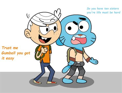 Lincoln Loud And Gumball Watterson By Dominicd20009 On Deviantart