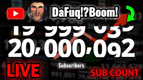 DaFuq Boom To 20 MILLION Subscribers Skibidi Toilet Live Sub