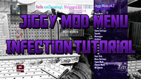 Black Ops 2 Jiggy Mod Menu Zombies Mod Menu Infection Tutorial Xbox One 360 No Rgh Jtag Youtube