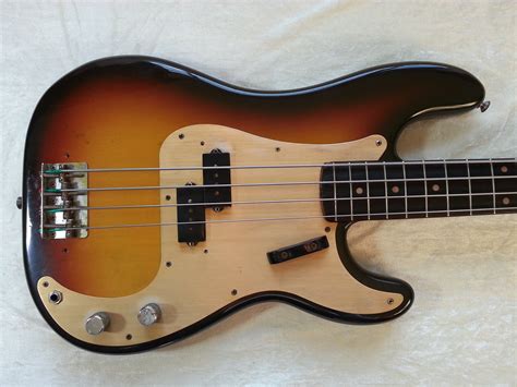 Fender Precision Bass Sunburst Refin 1959 Sunburst Bass For Sale Cotswold Bass Guitars