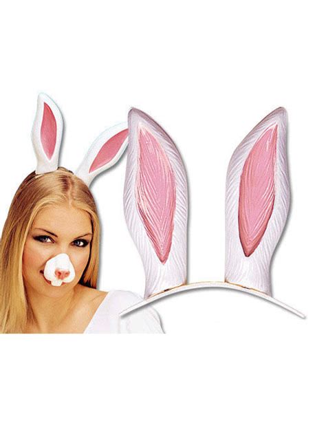 Serre Tête Oreilles De Lapin Blanc Adulte Deguise Toi Achat De