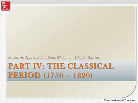 Ppt Part Iv The Classical Period 1750 1820 Powerpoint Presentation Id 9176856