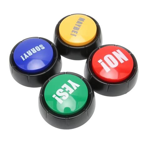 Tbest Boutons de communication pour chien 4 pièces chien Communication